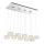 Globo - LED Lustra ar auklu LED/92W/230V 4000K spīdīgi hromēts/caurspīdīga