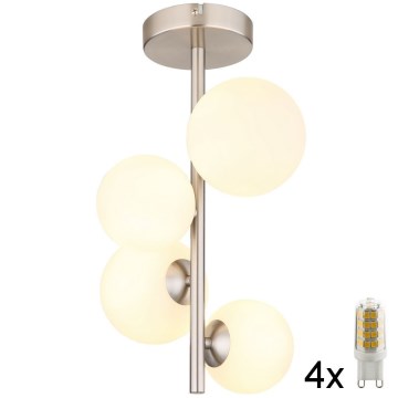 Globo - LED Lustra ar stieni 4xG9/3W/230V matēts hroms