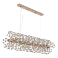 Globo - LED Lustra uz troses 12xG9/3,5W/230V zelta