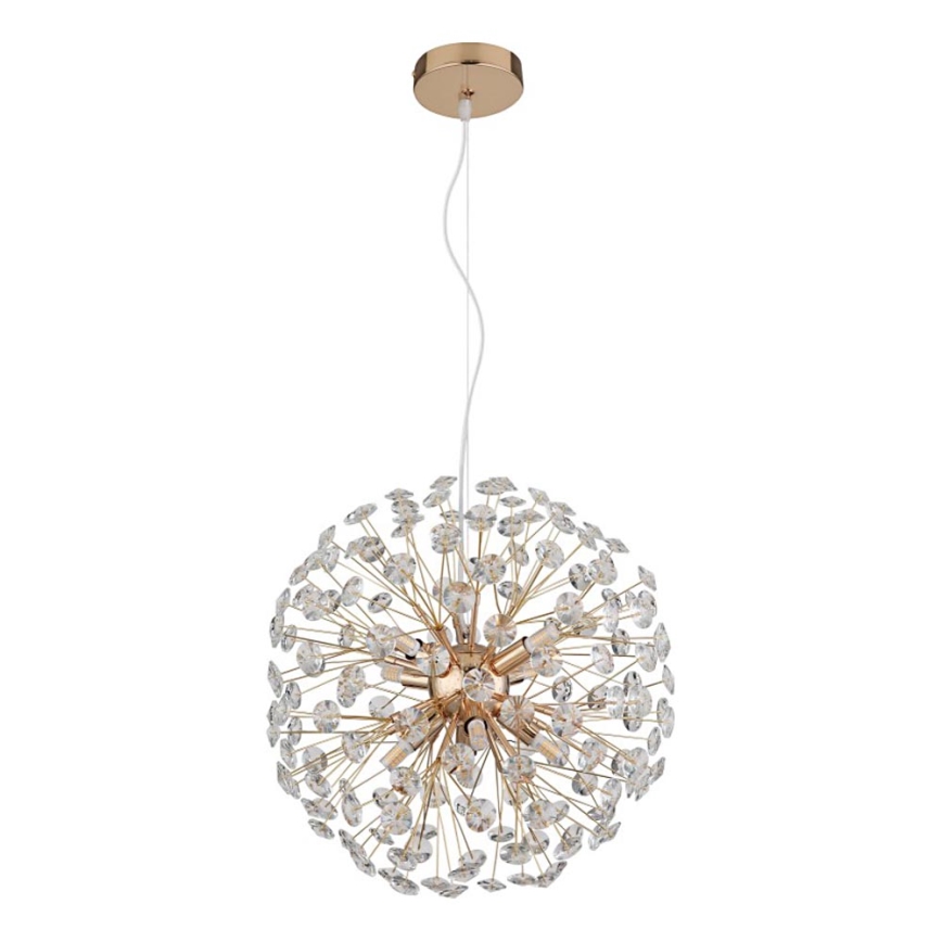 Globo - LED lustra uz troses 8xG9/3,5W/230V Ø 40 cm zelta