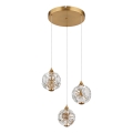 Globo - LED lustra uz troses LED/24W/230V 3000K zelta