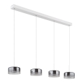 Globo - LED lustra uz troses LED/24W/230V balta/dūmaina