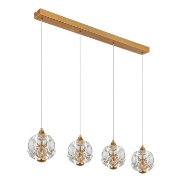 Globo - LED lustra uz troses LED/32W/230V 3000K zeltaina