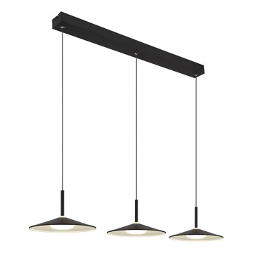 Globo - LED piekaramā lustra uz troses LED/24W/230V 4000K melna