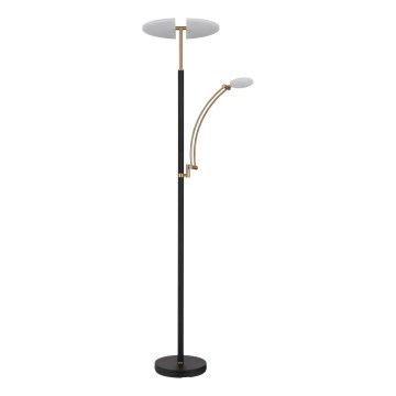 Globo - LED regulējama grīdas lampa LED/40W/230V + LED/5,5W 2700/4000/6000K melna
