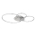 Globo - LED regulējama griestu lampa LED/36W/230V 2700-6000K sudraba + tālvadības pults
