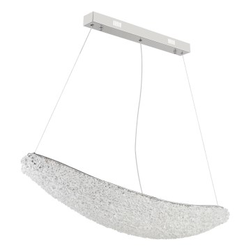 Globo - LED regulējama lustra uz troses LED/40W/230V 2700-6000K spīdīgs hroms + tālvadība