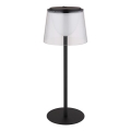 Globo - LED regulējama pieskāriena āra galda lampa LED/1,8W/5V IP44 1800 mAh melna/caurspīdīga