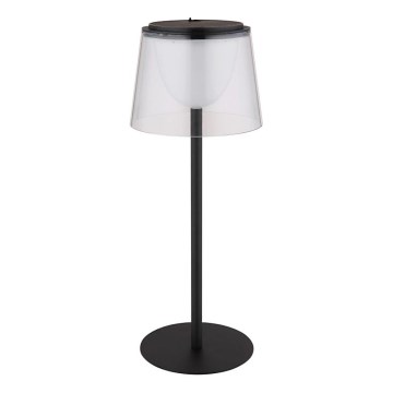 Globo - LED regulējama pieskāriena āra galda lampa LED/1,8W/5V IP44 1800 mAh melna/caurspīdīga