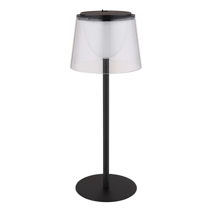 Globo - LED regulējama pieskāriena āra galda lampa LED/1,8W/5V IP44 1800 mAh melna/caurspīdīga