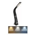 Globo - LED regulējama pieskāriena galda lampa ar displeju LED/6,5W/230V 3000/4500/5800K melna