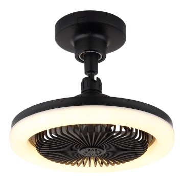 Globo - LED regulējams griestu ventilators LED/20W/230V 3000-6500K melns + tālvadība