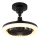 Globo - LED regulējams griestu ventilators LED/20W/230V 3000-6500K melns + tālvadība
