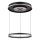 Globo - LED regulējams lustra ar kabeli LED/54W/230V 2700-6500K diametrs 60 cm melns + tālvadības pults