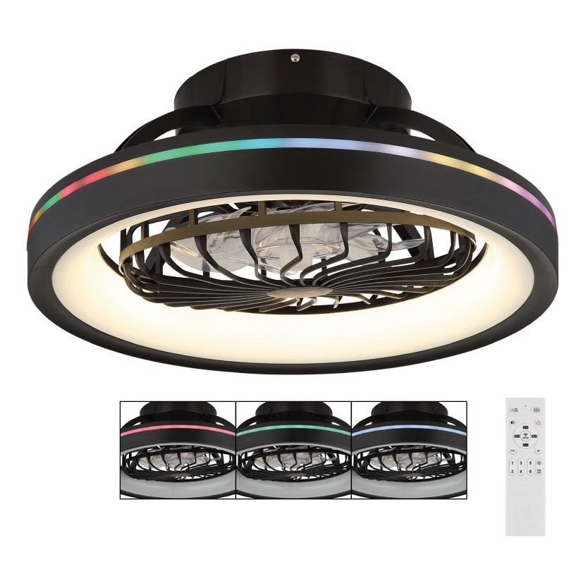 Globo - LED RGB Aptumšojama griestu ventilators LED/40W/230V 2700-6500K + tālvadības pults