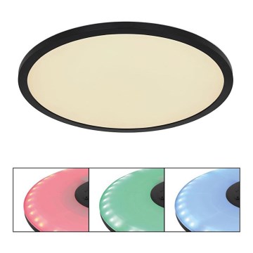 Globo - LED RGB Aptumšojama vannas istabas griestu lampa LED/21W/230V 3000-6000K + tālvadības pults IP44 melna