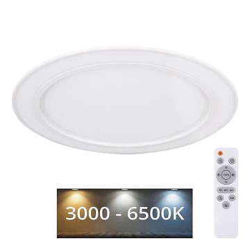 Globo - LED RGB Aptumšojams griestu gaismeklis LED/15W/230V + LED/15W + tālvadības pults