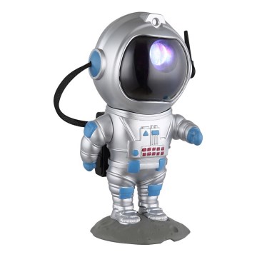 Globo - LED RGB Galda lampa LED/4,5W/5V kosmonauts sudraba krāsā