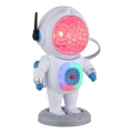 Globo - LED RGB Galda lampa LED/6W/5V kosmonauts balts