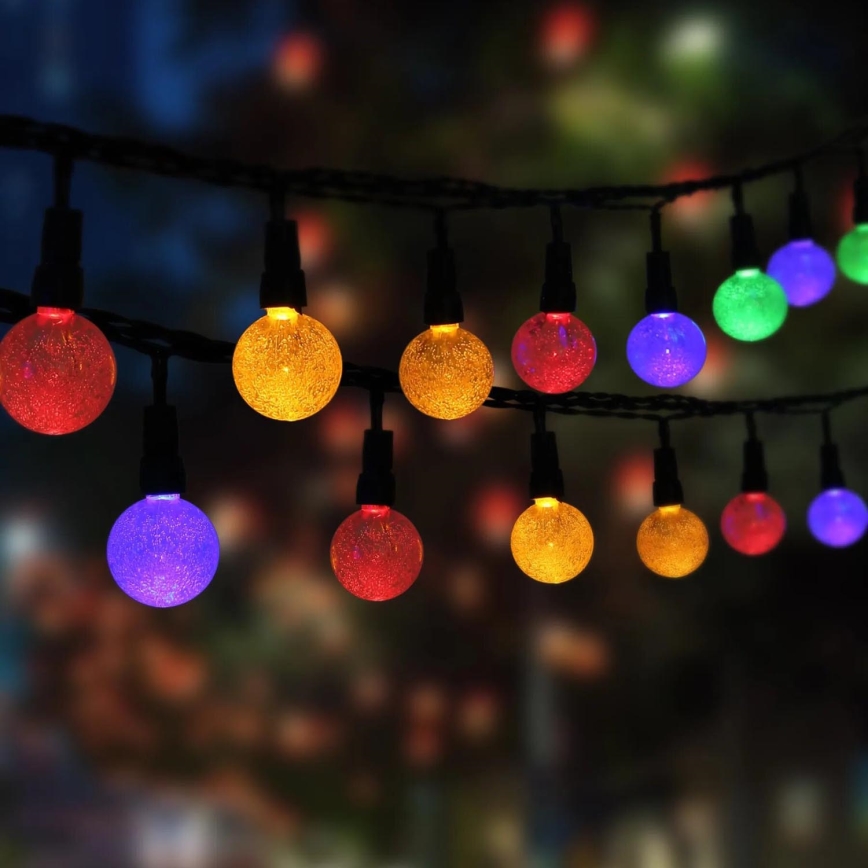 Globo - LED RGB Saules enerģijas virtene 20xLED/0,06W/3V 770 cm IP44