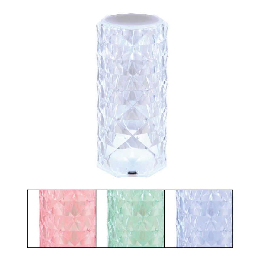 Globo - LED RGB Uzlādējama pieskāriena galda lampa LED/0,6W/3,7V 500mAh