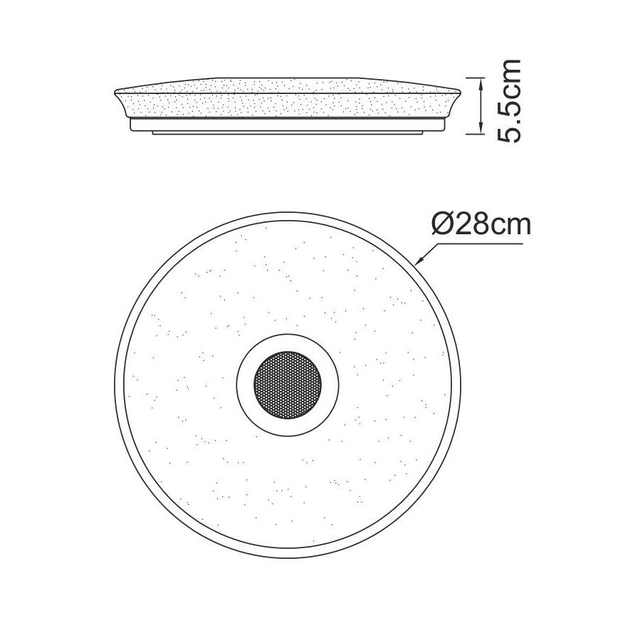 Globo - LED RGBW Aptumšojama vannas istabas lampa ar skaļruni LED/18W/230V 3000-6500K IP44 + tālvadības pults