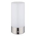 Globo - LED RGBW regulējama pieskāriena āra galda lampa LED/1,8W/5V 1500 mAh IP44 matēts hroms