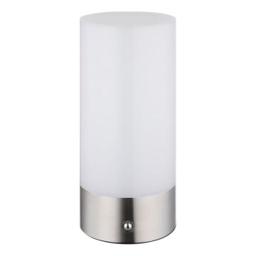 Globo - LED RGBW regulējama pieskāriena āra galda lampa LED/1,8W/5V 1500 mAh IP44 matēts hroms