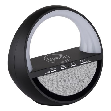 Globo - LED RGBW skārienvadāma uzlādējamā galda lampa ar skaļruni un Qi bezvadu uzlādi LED/3,5W/5V 1800 mAh