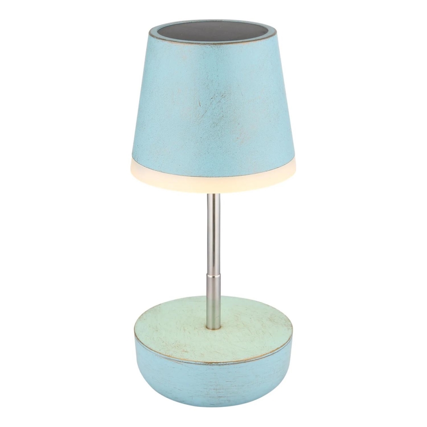 Globo - LED Saules enerģijas lampa 10xLED/0,06W/3V IP44 800 mAh zila