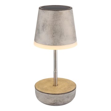 Globo - LED Saules enerģijas lampa 10xLED/0,06W/3V IP44 pelēka