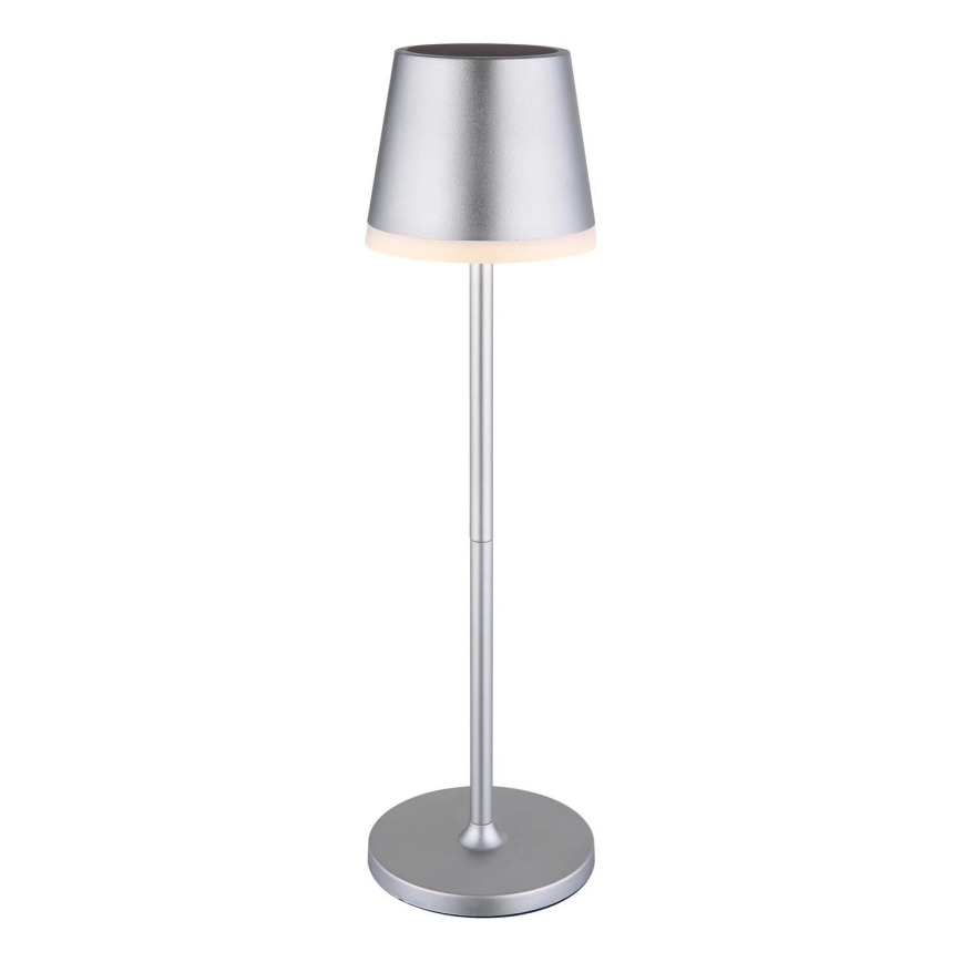 Globo - LED Saules enerģijas lampa LED/0,6W/3V 3000K IP44 1200 mAh matēts hroms
