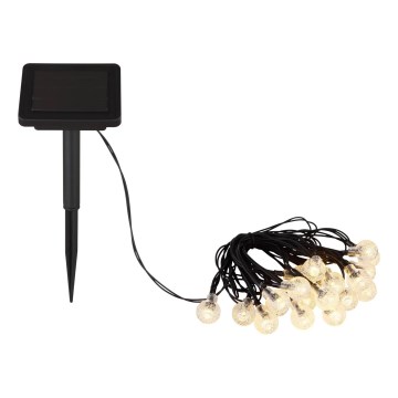 Globo - LED Saules enerģijas virtene 20xLED/0,06W/3,2V 285 cm IP44
