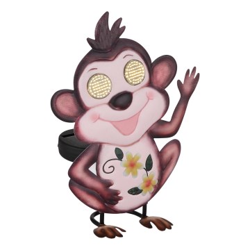 Globo - LED saules gaismeklis 104xLED/3V IP44 300 mAh pērtiķis