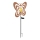 Globo - LED saules gaismeklis LED/3V IP44 300 mAh rūsas krāsas tauriņš