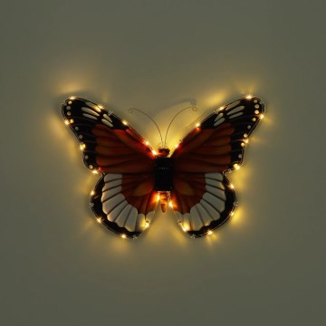 Globo - LED saules lampa LED/3V IP44 200 mAh tauriņš