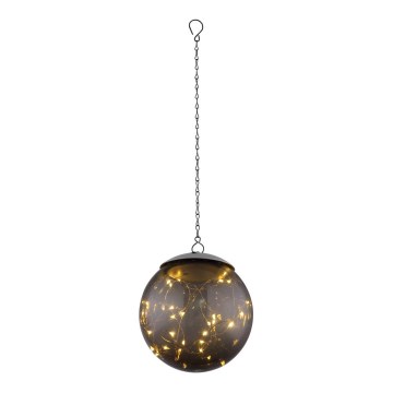 Globo - LED saules lustra ar ķēdi 20xLED/0,06W/1,2V diam. 15 cm IP44 600 mAh