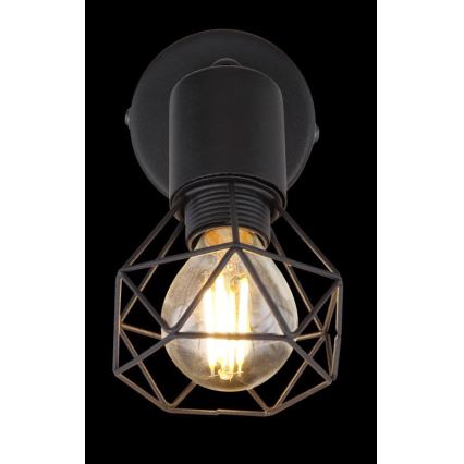 Globo - LED Sienas starmetis 1xE14/6W/230V melna