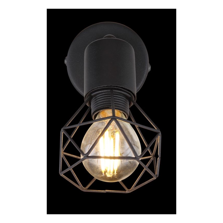 Globo - LED Sienas starmetis 1xE14/6W/230V melna