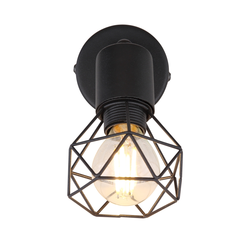 Globo - LED Sienas starmetis 1xE14/6W/230V melna