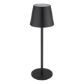 Globo - LED skārienvadāma, dimējama, uzlādējama āra galda lampa 3 vienā LED/3W/5V 3000/4000/5000K IP54 1800 mAh melna