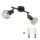 Globo - LED Starmetis 2xE14/6W/230V melna