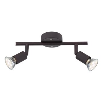 Globo - LED Starmetis 2xGU10/3W/230V melna
