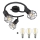 Globo - LED Starmetis 3xE14/6W/230V melna