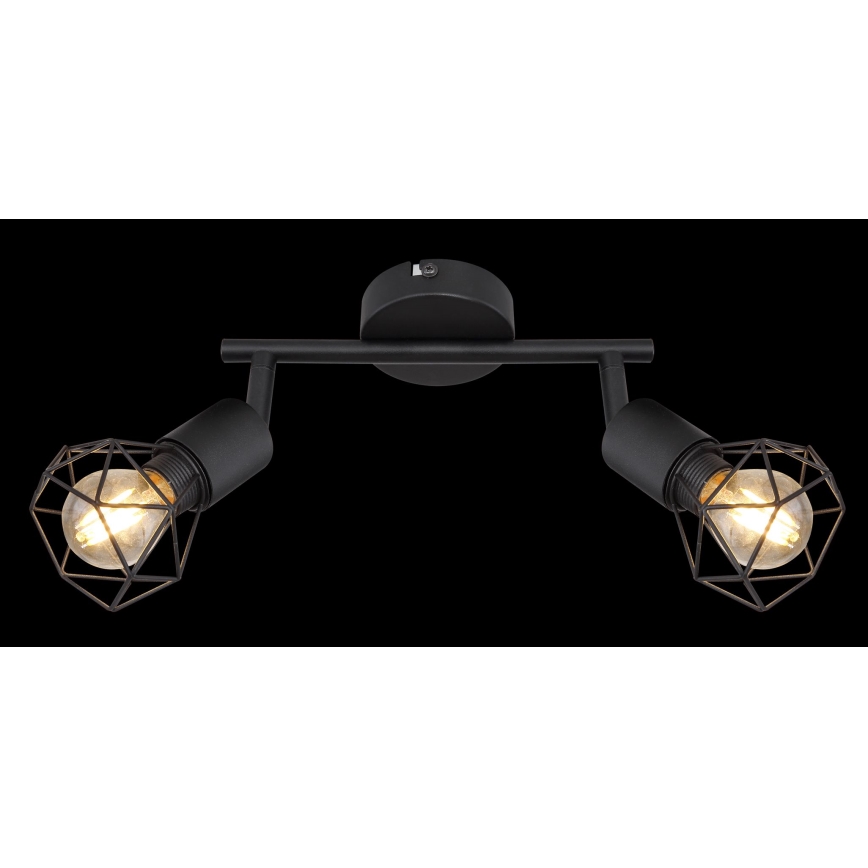 Globo - LED Starmetis 2xE14/6W/230V melna