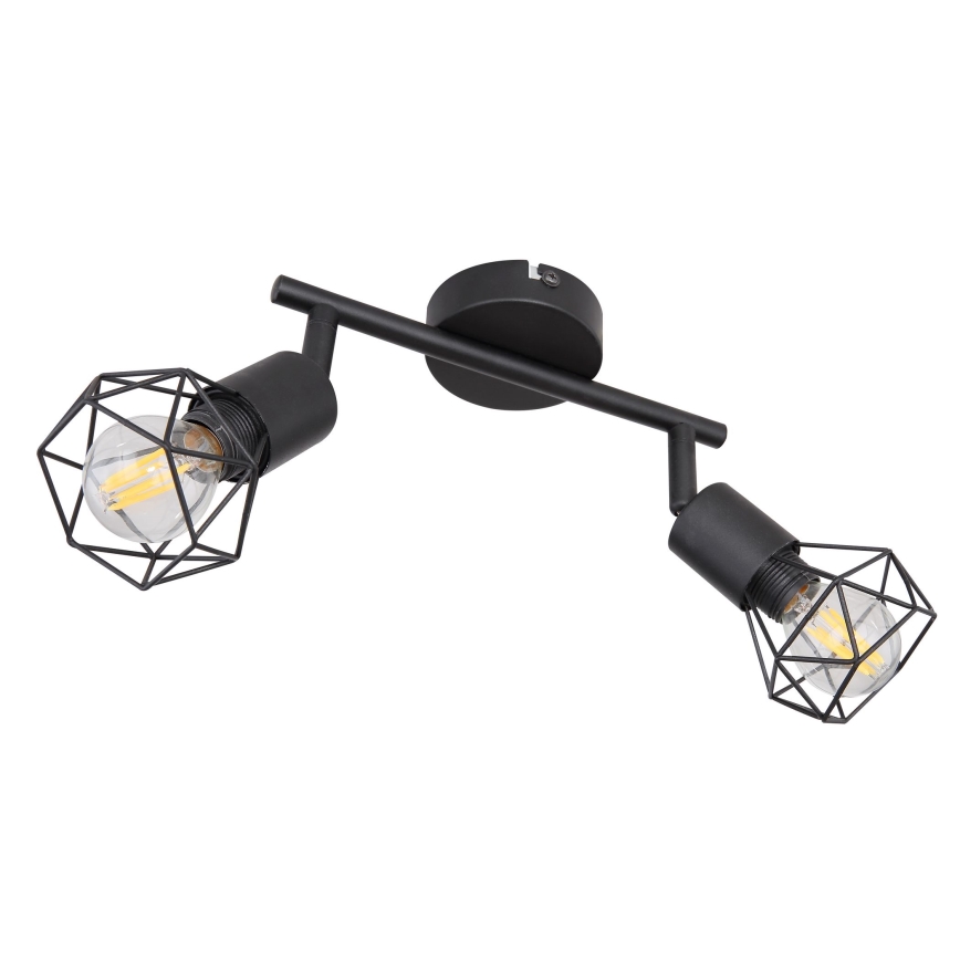 Globo - LED Starmetis 2xE14/6W/230V melna