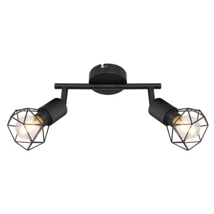 Globo - LED Starmetis 2xE14/6W/230V melna