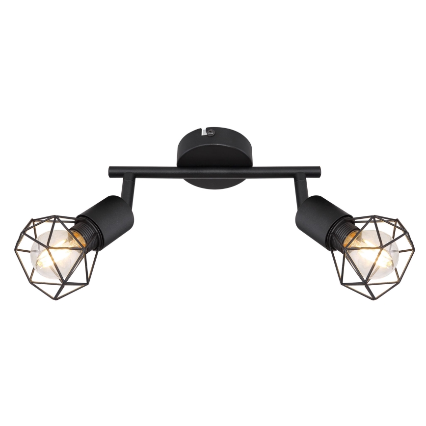 Globo - LED Starmetis 2xE14/6W/230V melna