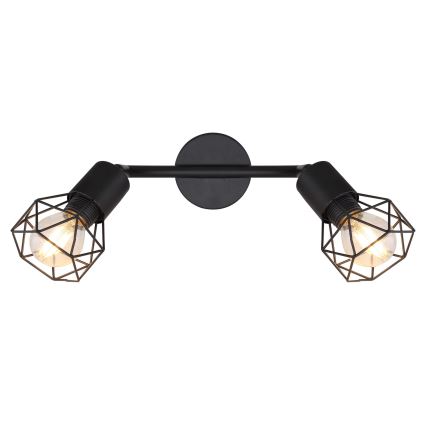 Globo - LED Starmetis 2xE14/6W/230V melna