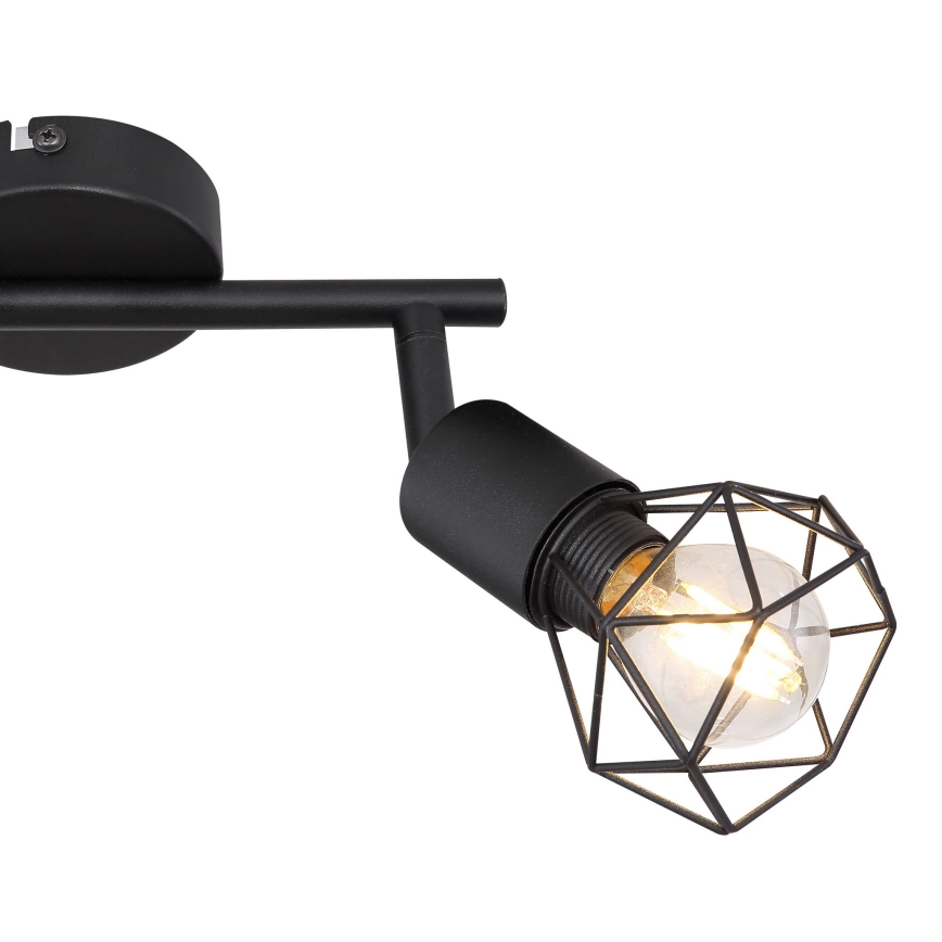Globo - LED Starmetis 2xE14/6W/230V melna